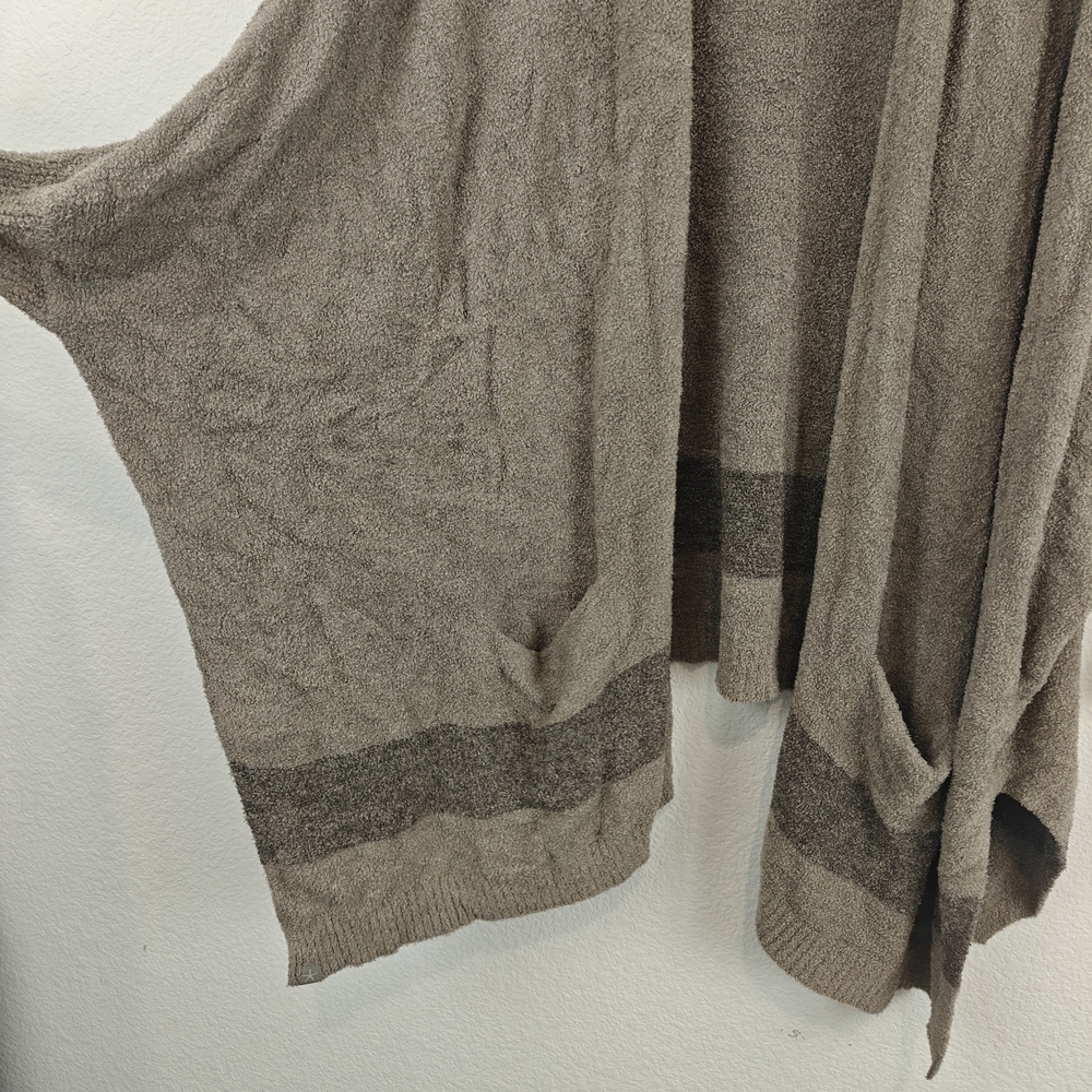 Barefoot Dreams Women Cliffside Dolman Sleeve Cardigan One Size Gray Open Front - Picture 8 of 16